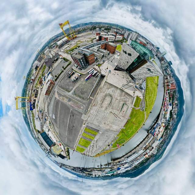 Titanic Hotel Belfast – Aerial Drone 360° Panorama & Luxury Hospitality Walkthrough