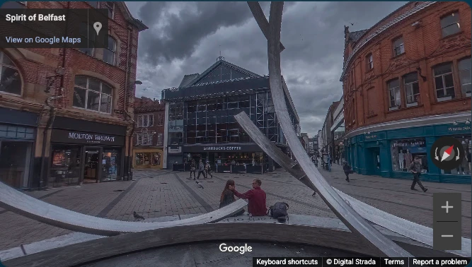 Spirit of Belfast Square - Urban Public Art 360° Virtual Tour
