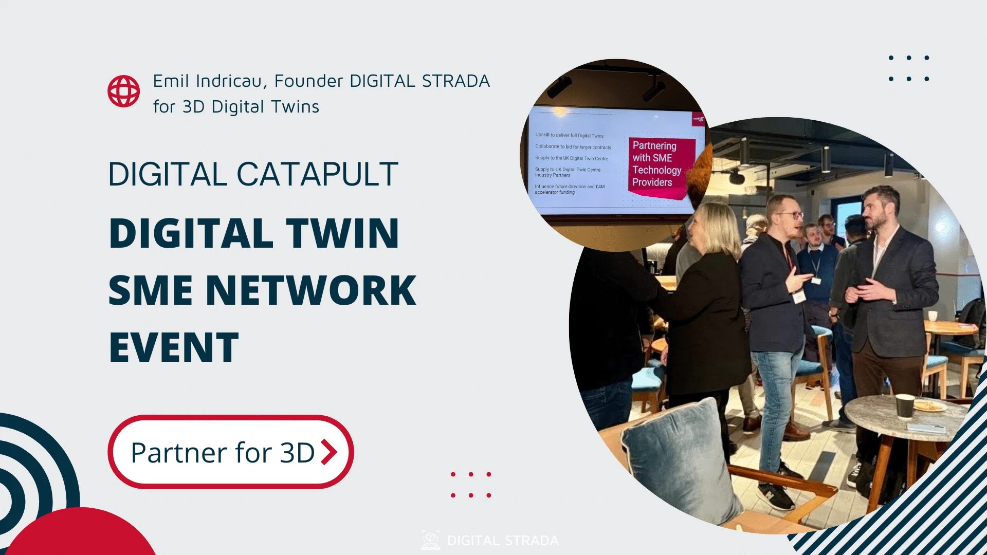 Founder of Digital Strada was glad to have joined Digital Catapult’s Digital Twin SME Network Event at Glandore Belfast