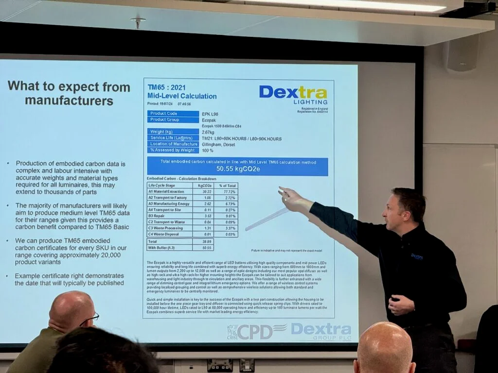 TM65: Embodied Carbon in Building Services — CPD Recap with a Digital Twin Lens