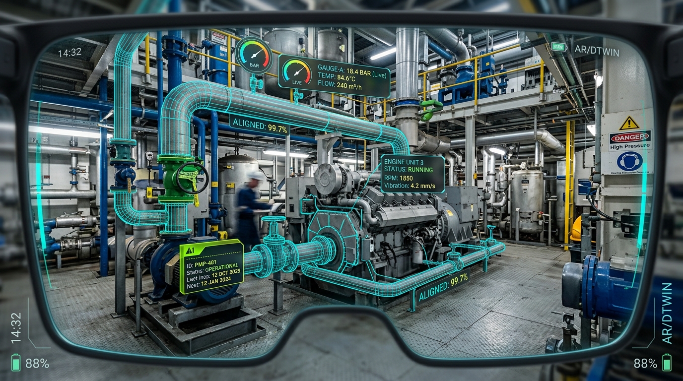 AR Smart Glass Telemetry & Hands-Free Connected Worker Field Inspection Systems