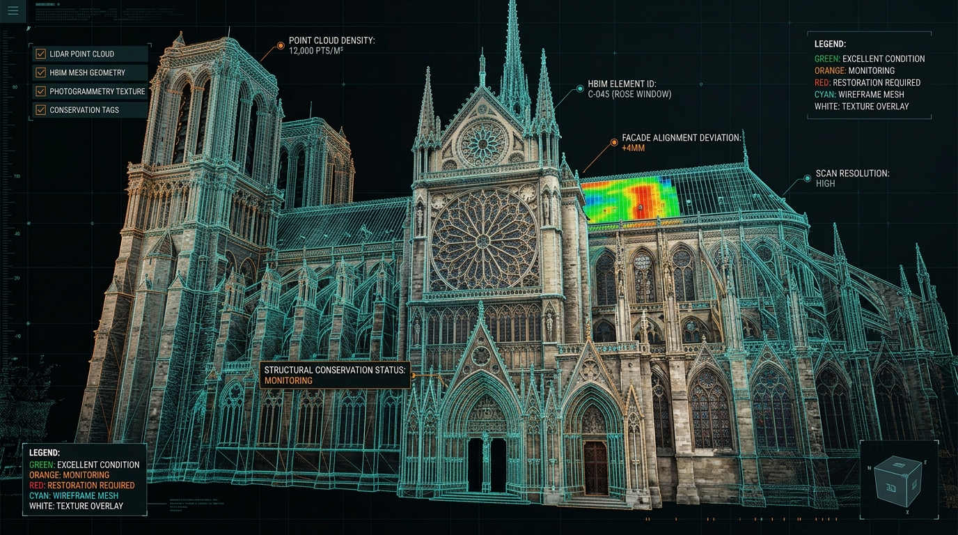 Historic Building Information Modeling (HBIM): Non-Destructive LiDAR Capture & Cultural Heritage Preservation