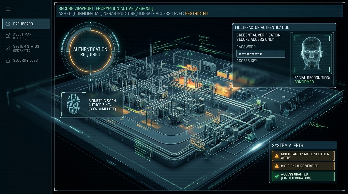 Audit Spaziali 3D per il Settore Pubblico: Conformità ISO 27001, AWS GovCloud e Sicurezza